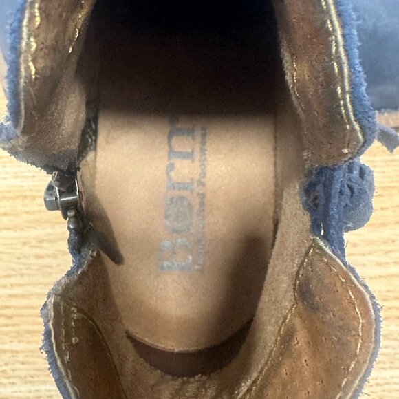 Born Leather Zip Side Ankle Boots - Picture 4 of 8